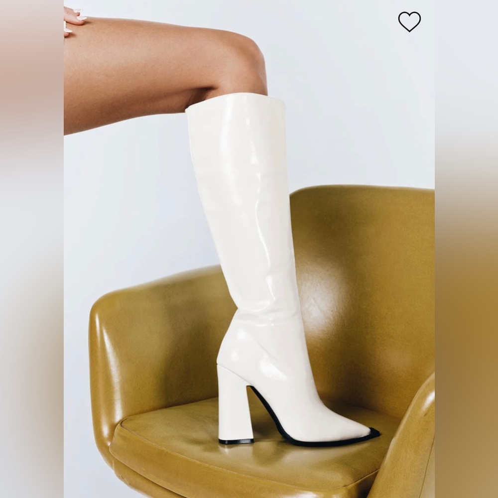 Princess Polly Mercury Boots Off White